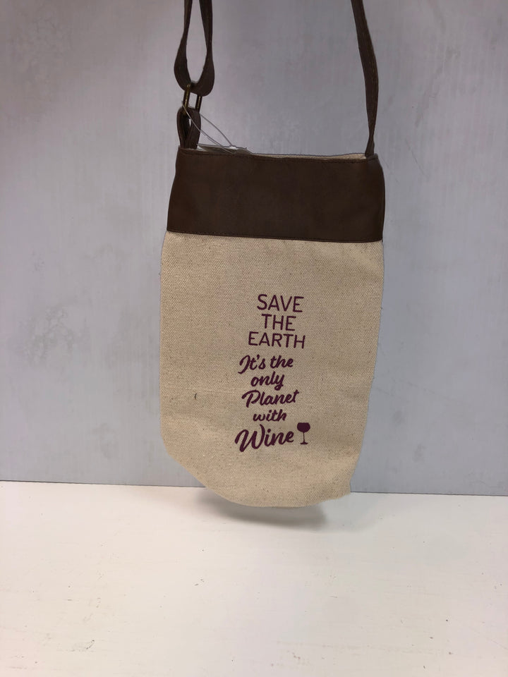 Save The Earth It's The Only Planet With Wine - Wine Bag