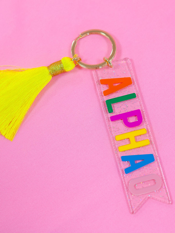 Tassel Sorority Key Fob: CHI OMEGA