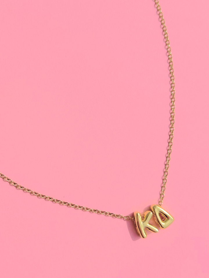Kappa Delta Bubble Letter Sorority Necklace