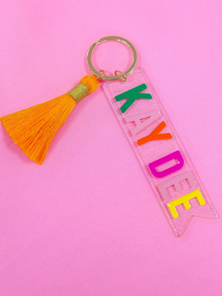 Tassel Sorority Key Fob: KAPPA DELTA