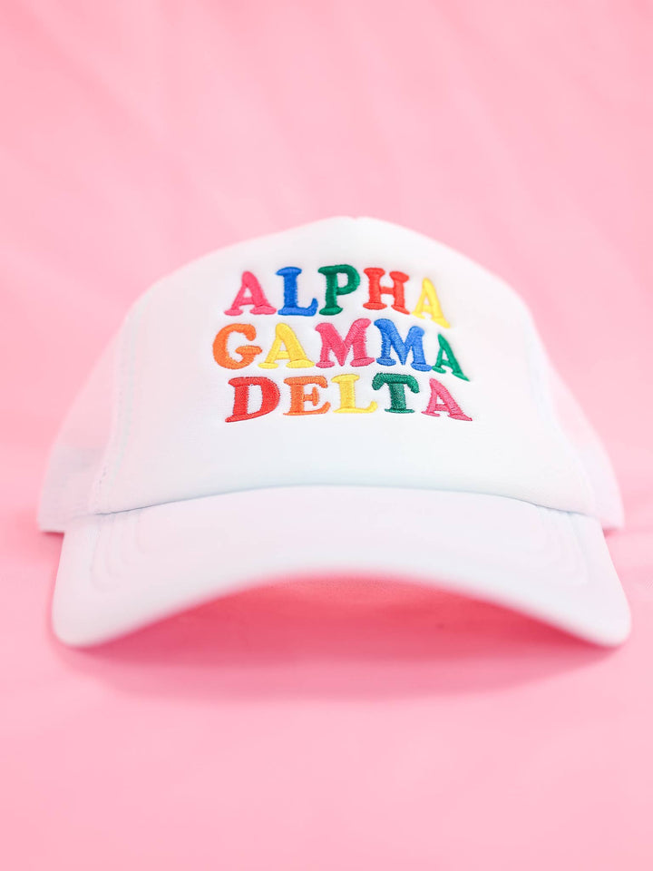 Fun Times Sorority Trucker Hat: ALPHA DELTA PI