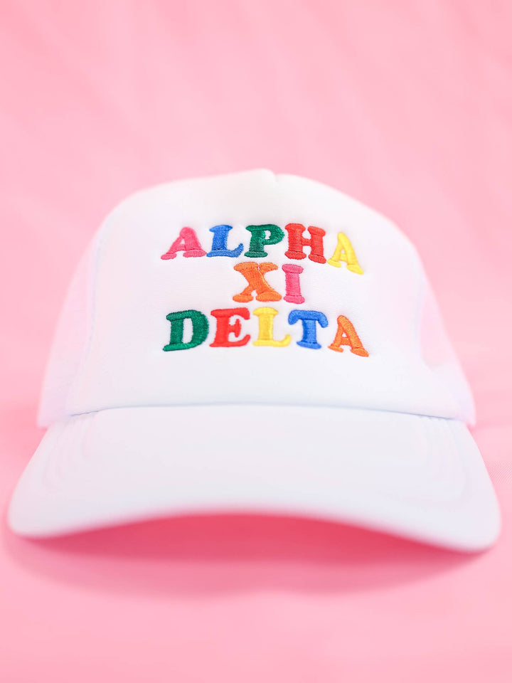 Fun Times Sorority Trucker Hat: DELTA ZETA
