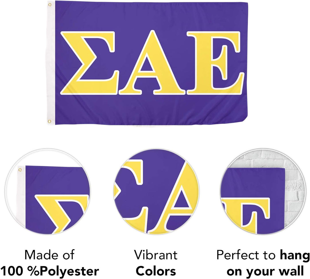 Sigma Alpha Epsilon Fraternity Flag