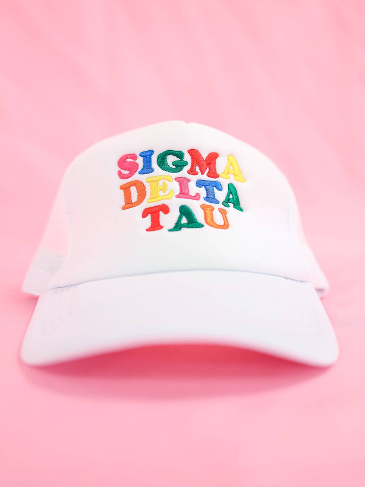 Fun Times Sorority Trucker Hat: ALPHA DELTA PI