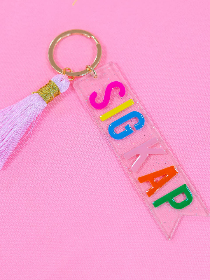 Tassel Sorority Key Fob: KAPPA ALPHA THETA