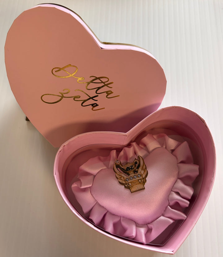 Delta Zeta Badge Box with Pillow
