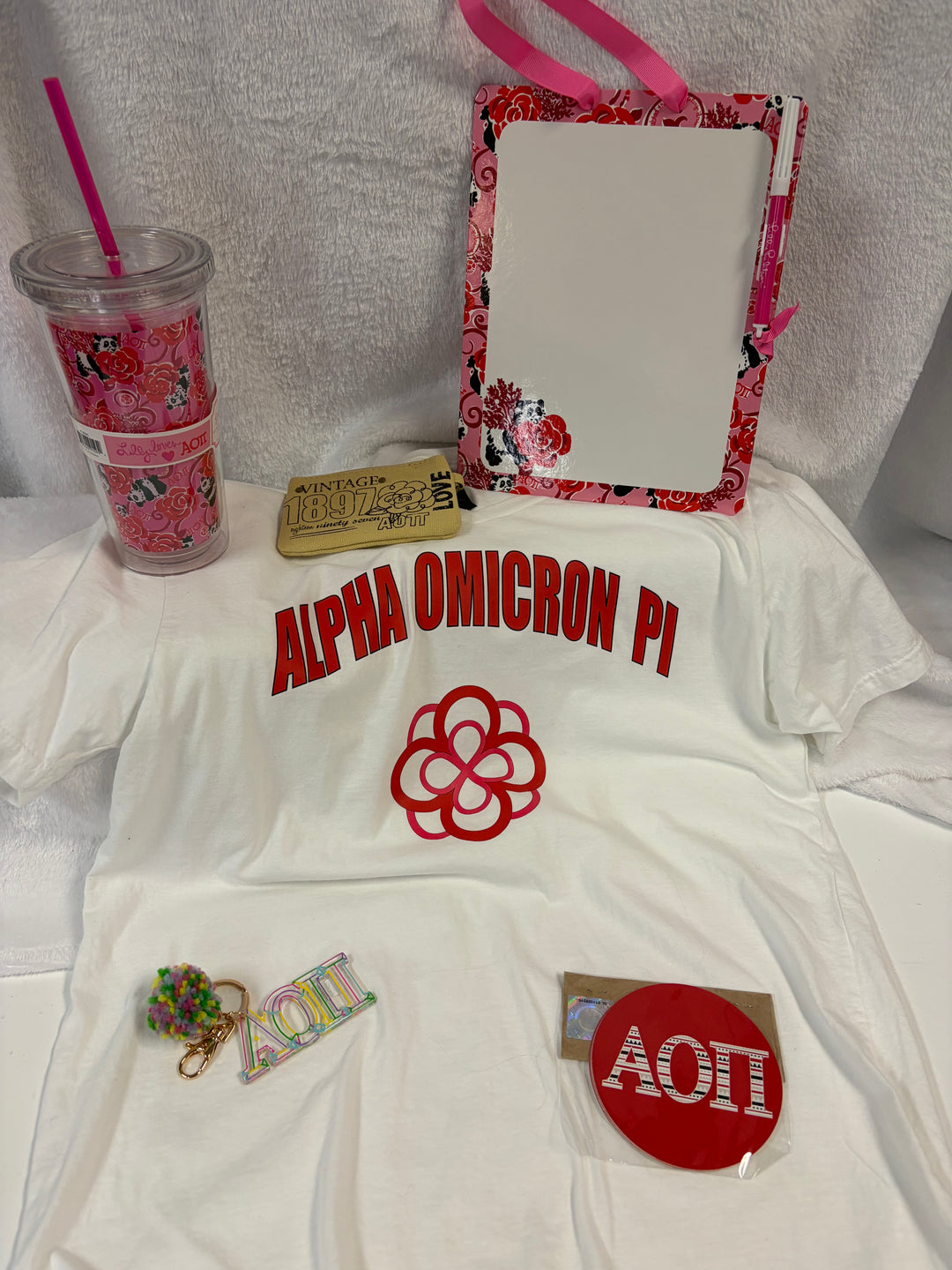Alpha Omicron Pi Bid Day Basket