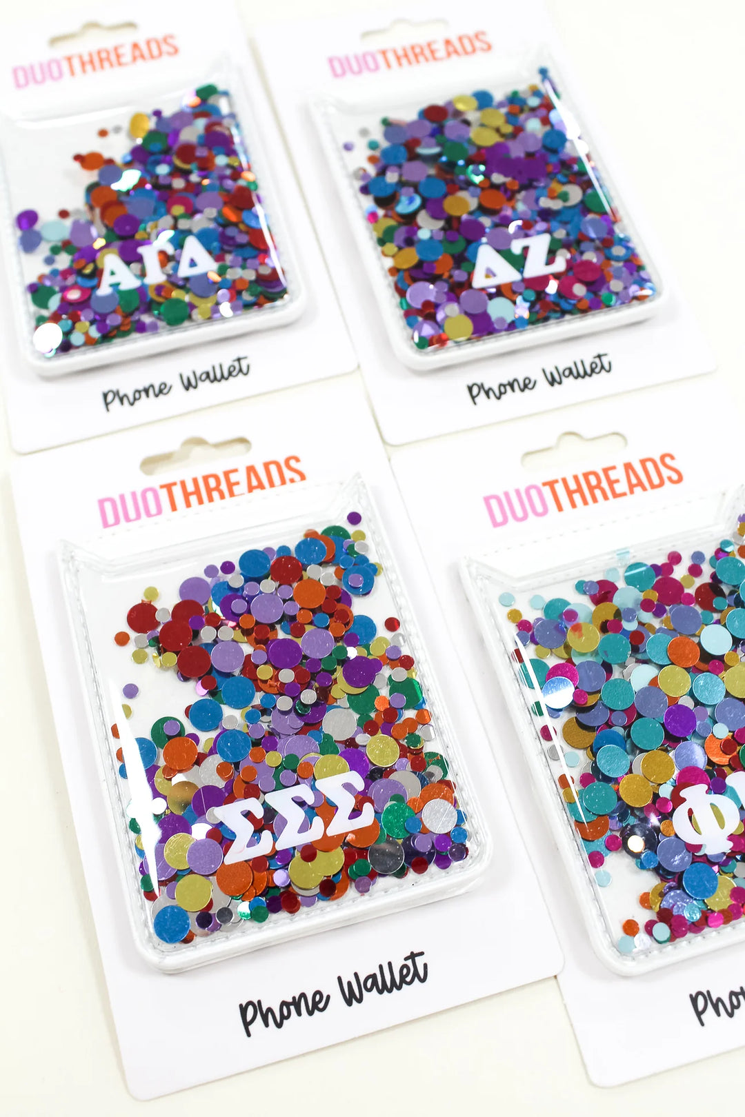 Alpha Gamma Delta Confetti Phone Wallet