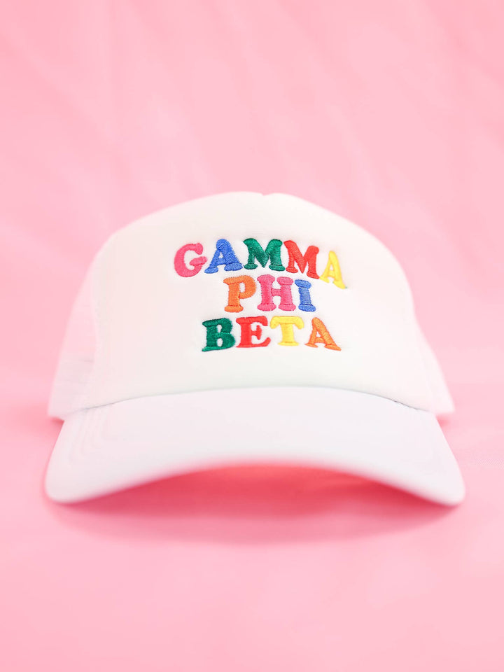 Fun Times Sorority Trucker Hat: CHI OMEGA