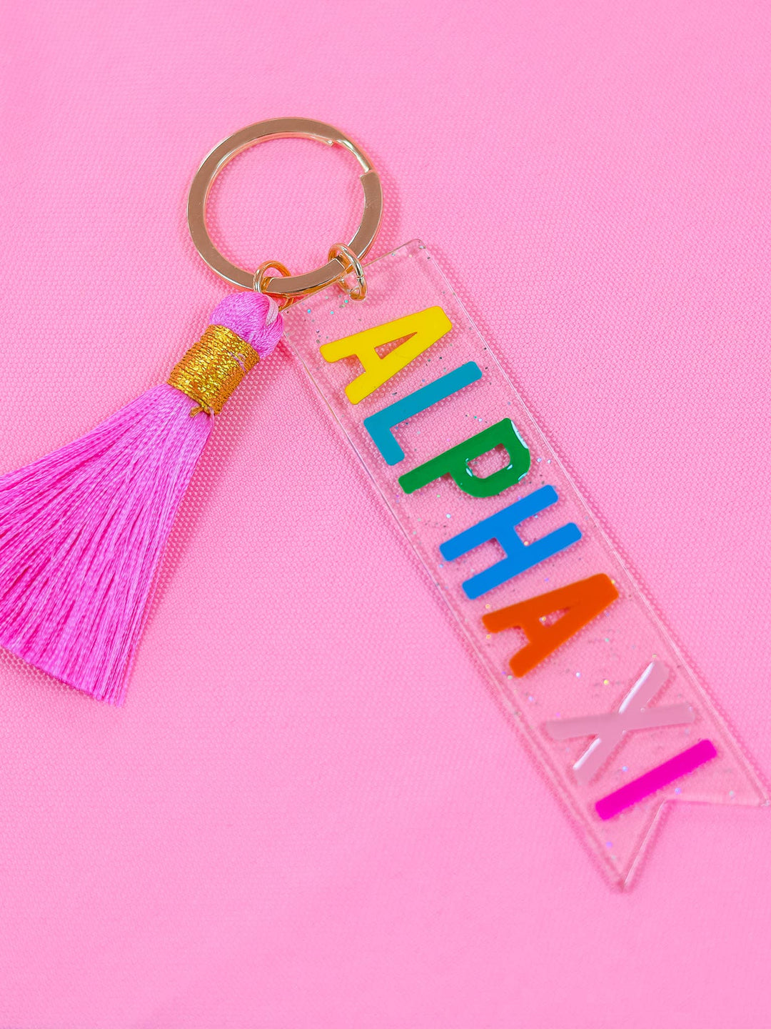 Tassel Sorority Key Fob: CHI OMEGA