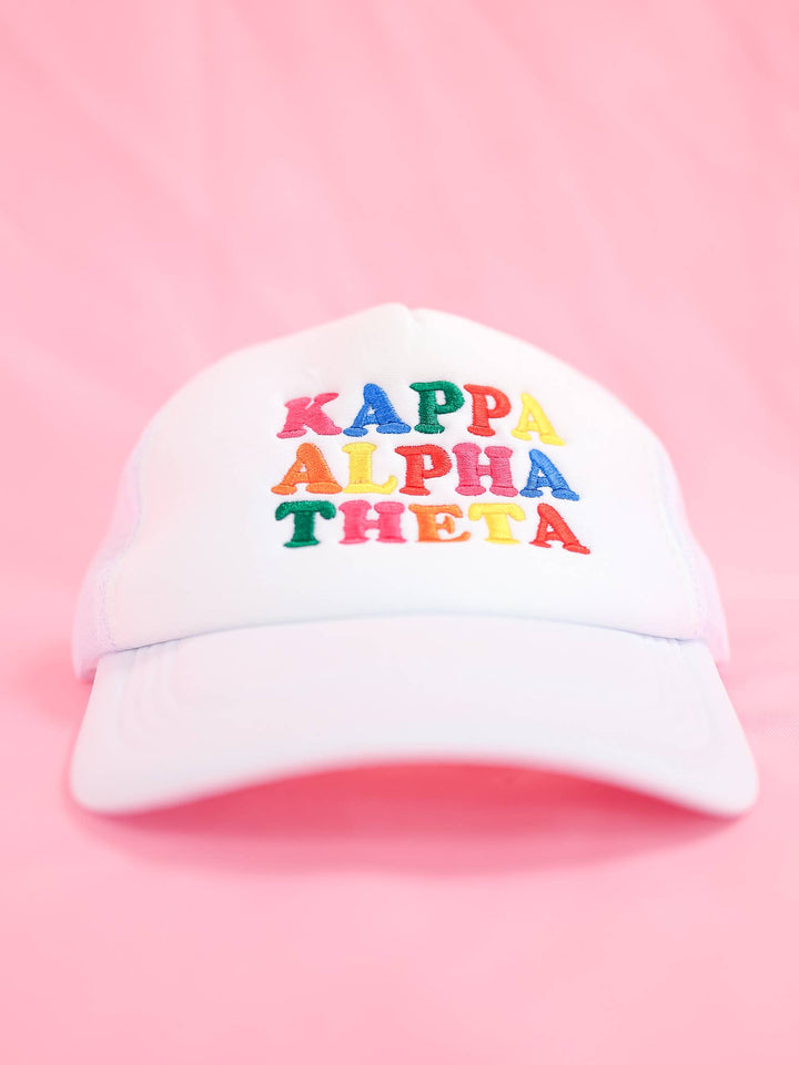 Fun Times Sorority Trucker Hat: KAPPA ALPHA THETA