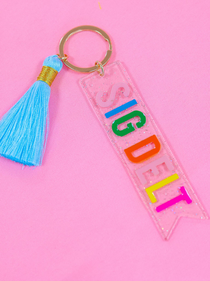 Tassel Sorority Key Fob: KAPPA DELTA