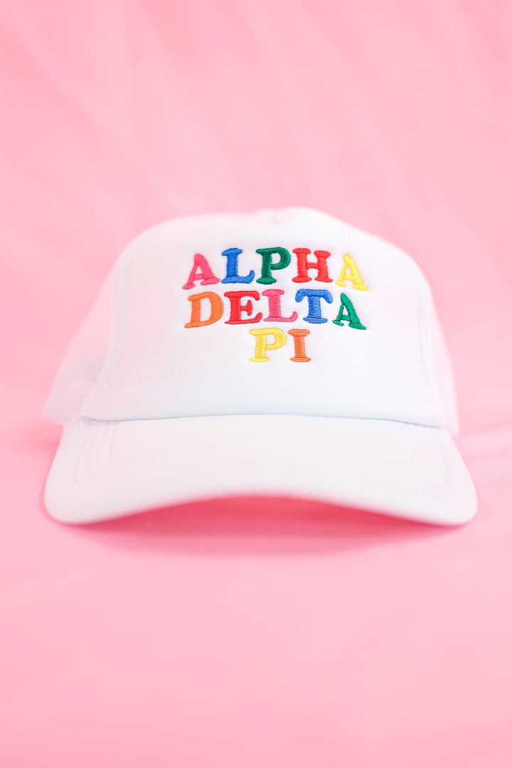 Fun Times Sorority Trucker Hat: CHI OMEGA