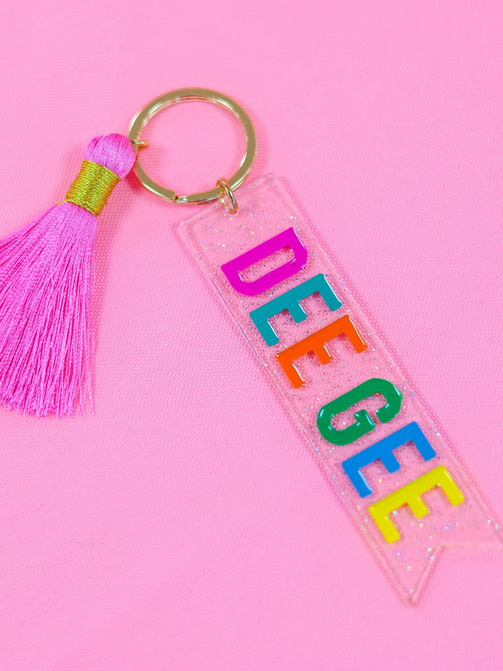Tassel Sorority Key Fob: KAPPA ALPHA THETA