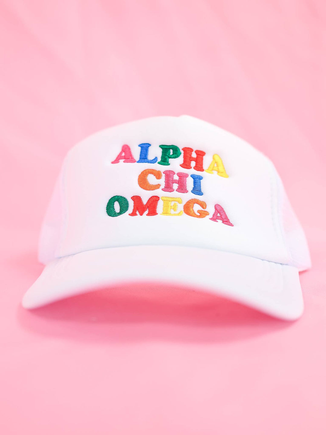 Fun Times Sorority Trucker Hat: CHI OMEGA