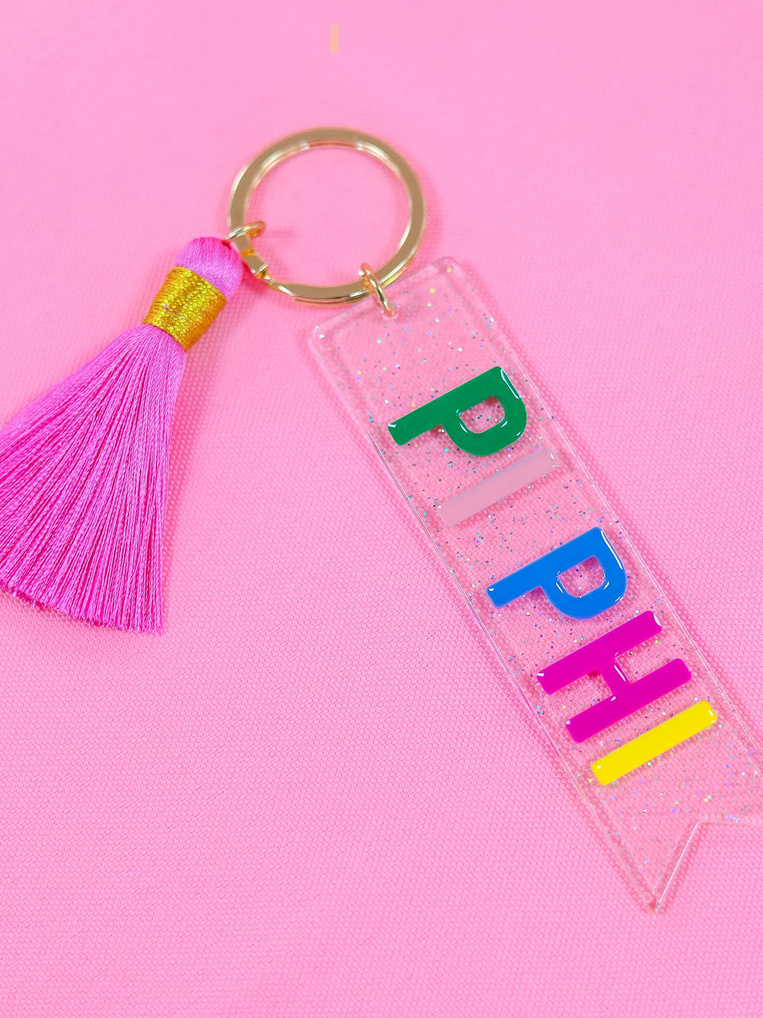 Tassel Sorority Key Fob: CHI OMEGA
