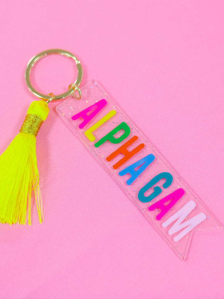 Tassel Sorority Key Fob: CHI OMEGA
